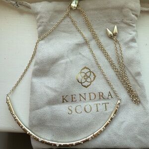 Kendra Scott Amber Choker Necklace in Gold